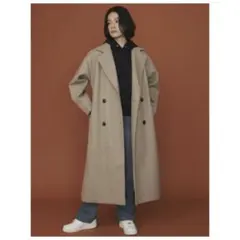 ［未使用］COTORICA. コトリカ　ダブルチェスターコート　モカ