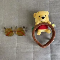 プーさんサングラス、カチューシャセット