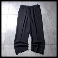 00s NIKE ノータック ウール ワイドスラックス W31 チャコールグレーのサムネイル