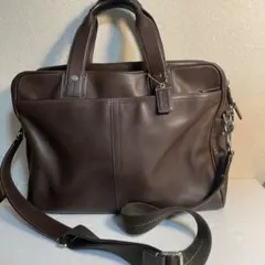 コーチ 2way ビジネスバッグ F70094 ブラウン オールレザー