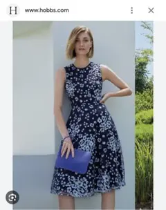 【HOBBS LONDON】フラワーワンピース レースのサムネイル