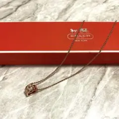 coachハート型ネックレス