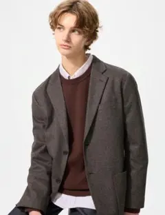 ブラッシュドジャージージャケット