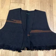 新品　布から織り作った沙織のベスト