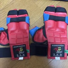 슈레이도 가라테 피스트 서포터 레드 블루 세트 미디엄