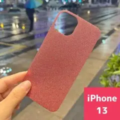 iPhone13 インナーシート お洒落 キラキラ 可愛い ラメ 人気 レッド