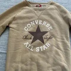 CONVERSE ベージュ トレーナー　小さめなMサイズ