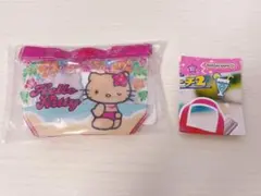 サンリオキャラクターズ　プールバッグ風 ミニポーチ 2 ハローキティ 日焼け