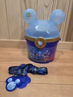 ディズニーシー 15周年ポップコーンバケット ストラップ付き