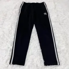 古着 adidas アディダス トラックパンツ ブラック ジャージ