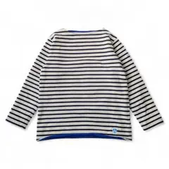 ORCIVAL フリースライニング ボーダーカットソー サイズ2 ブルー