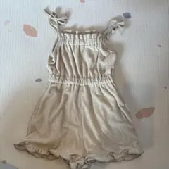 pairmano クリーム色ロンパース 80