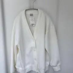 新品タグ付き！グリーンレーベル　カーディガン　白