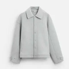ZARA ネオプレン風ボクシーフィットジャケット