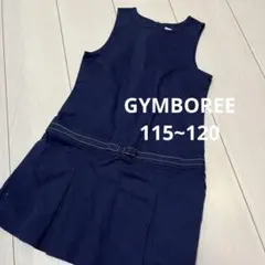 ジンボリー　美品　ジャンバースカート　紺　お受験　お教室