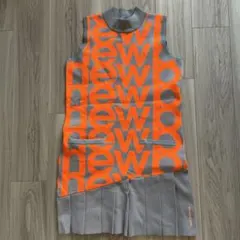 new balance ゴルフワンピース オレンジ/グレー