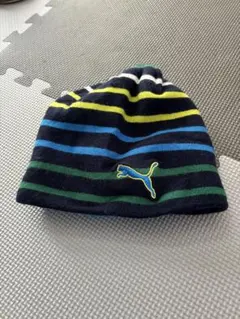 Puma ストライプ ニット帽 未使用