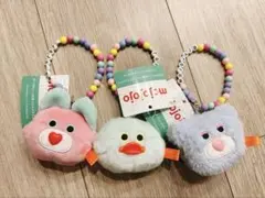 mojojojo ビーズチェーン付きフェイスマスコット３　3種セット ①