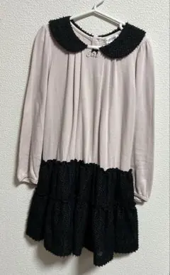 JILL STUART 130㎝　ピンク黒ワンピース 長袖