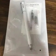 タッチペン ホワイト 替え芯8個付き