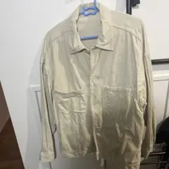 最終値下げ　GU コーデュロイシャツ　ベージュ