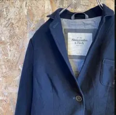 AE6989 Abercrombie&Fitch テーラードジャケット ネイビーのサムネイル