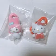 サンリオ カラフルカラビナマスコットチャーム キティ　マイメロ　2個セット