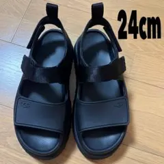 UGG ブラック サンダル ゴールデングロウ24.0
