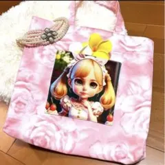 女の子パネル♡ハンドメイドバッグ♡ ハンドメイド パネル トートバック ポーチ 2点セット 女の子 - メルカリ