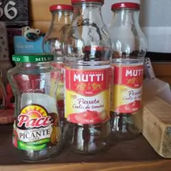 Pace Picante Sauce、MUTTI　空瓶 インテリア