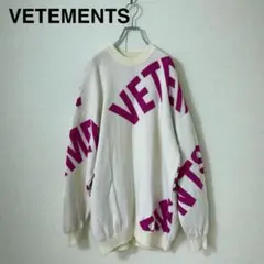 VETEMENTS ヴェトモン ロゴ ニット セーターのサムネイル
