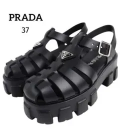 ✨美品✨PRADA✨モノリス✨厚底サンダル✨三角ロゴプレート✨37