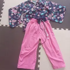 花柄和風着物スタイルセット