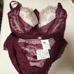 Wacoal ブラジャーショーツセット D70 リボンブラ