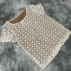 Aylesbury アリスパーリー/ レース 半袖トップス/通勤/9（M）のサムネイル