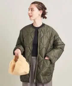 【BEAUTY&YOUTH】キルティングオーバージャケット