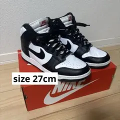 NIKE Dunk High Black White パンダダンク 27cmのサムネイル