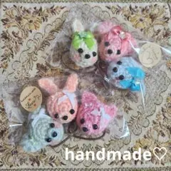 もふもふ ♡あみぐるみ ♡ねことくまとうさぎのヘアゴム 詰め合わせ ♡アソート♡