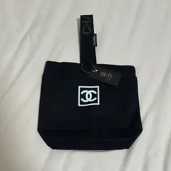 CHANEL キャンバス生地 ノベルティ バック 黒 ブラック