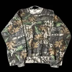 USA製 90s ヴィンテージリアルツリーカモ迷彩スウェット