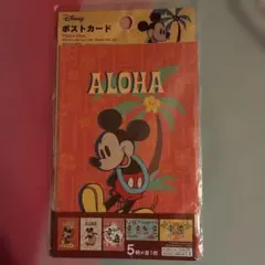 Disney ミッキーマウス ポストカード 5枚入り