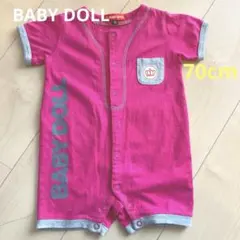 70cm BABY DOLL ロンパース　半袖 ピンクのサムネイル