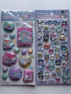 正規品 サンリオ ボンボンドロップシール はぴだんぶい　わたあめカプセルシール