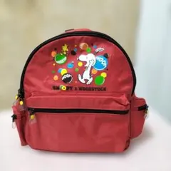 ファミリア　スヌーピー コラボ　限定　ウッド　ストック リュック　 赤