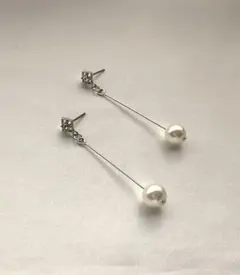 (428)ハンドメイドアクセサリー　シルバーピアス