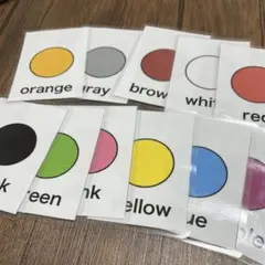 色　color 英会話教材　英語学習　カードゲーム　フラッシュカードのサムネイル