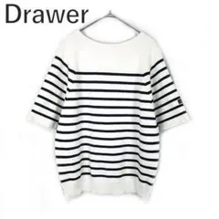 2026年最新】DRAWER カシミヤ ボーダー パフスリーブ ニットの人気