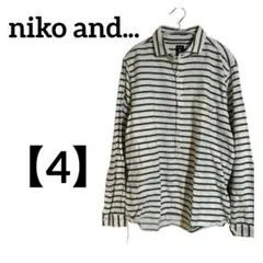 niko and... 【4】ストライプ ボタンアップシャツ