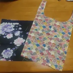 和柄デザイン エコバッグ