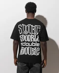 海外限定 S/Double エスダブル Tシャツ L ブラックのサムネイル